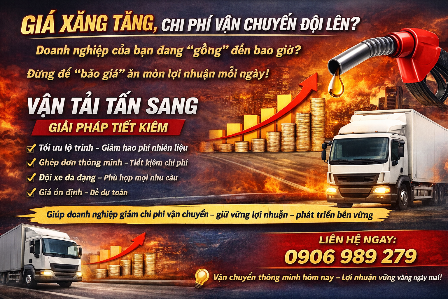 Giải pháp vận chuyển giúp doanh nghiệp vượt qua “bão giá” xăng dầu